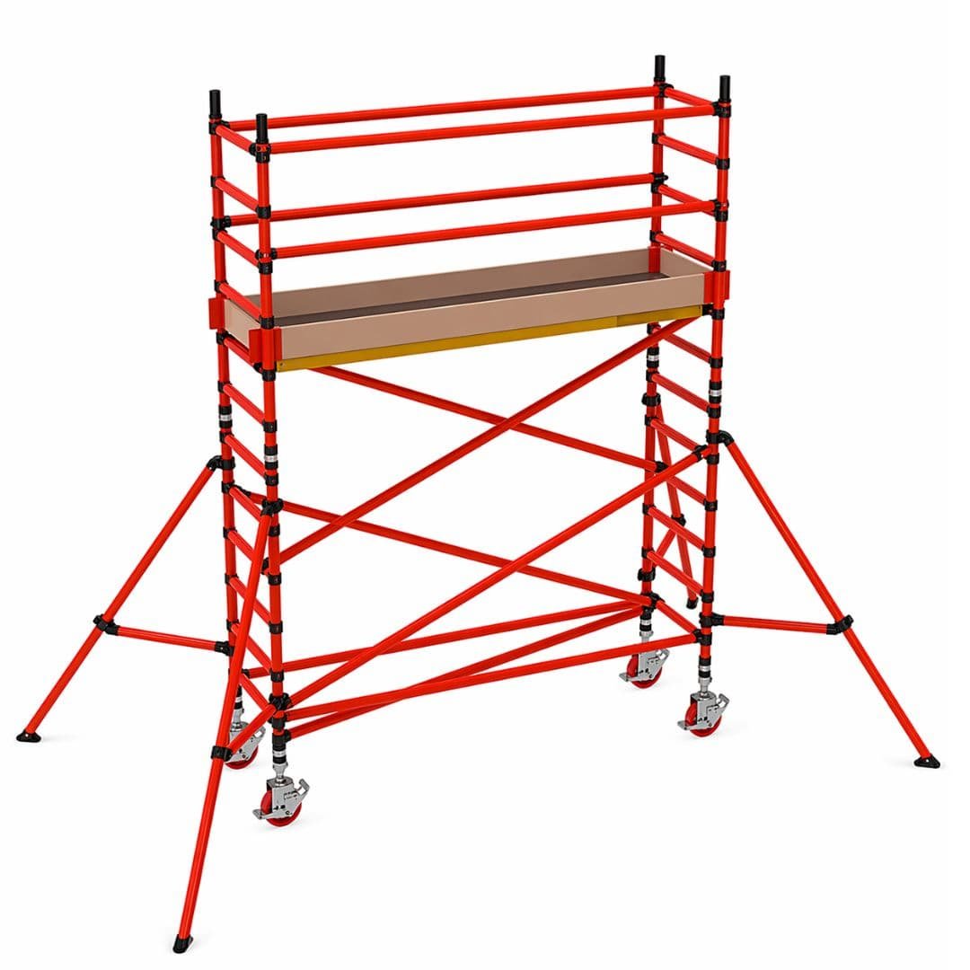 Andamio de fibra de vidrio 2+1