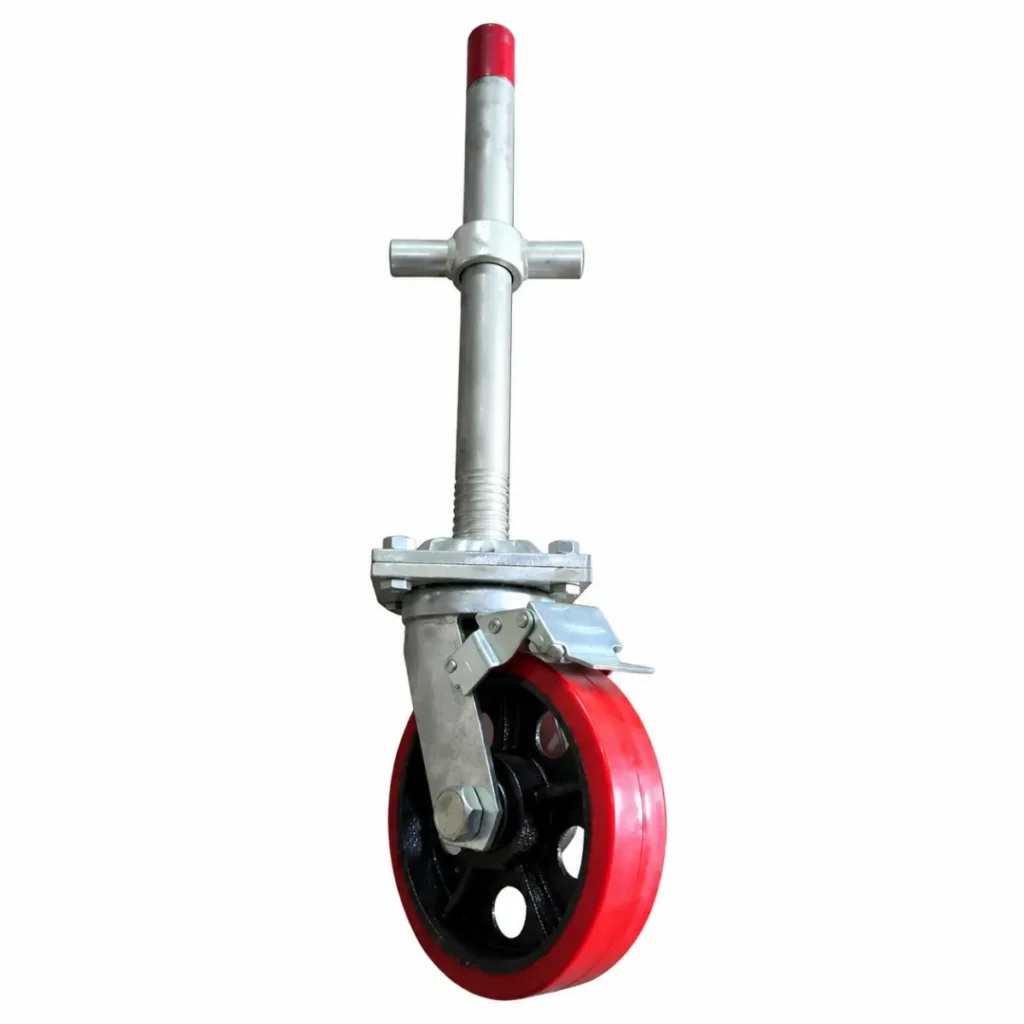 Rueda para andamio con tornillo Nivelador