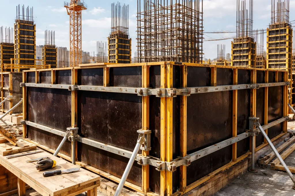 terciado fenólico en montaje